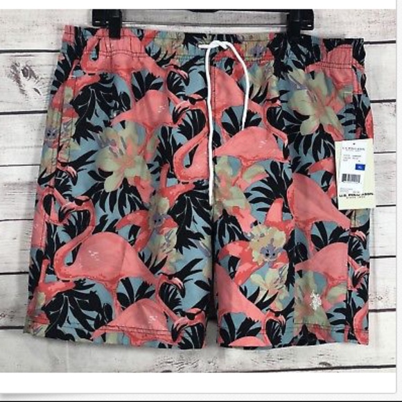 us polo assn men's swim trunks